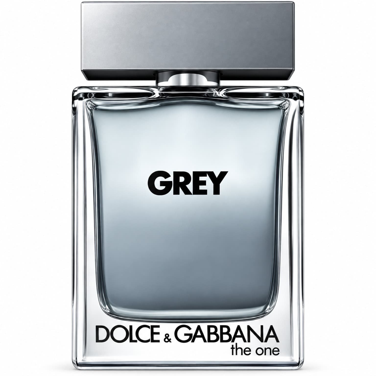 The One Grey : visuel recréé par IA d’après la photo du flacon