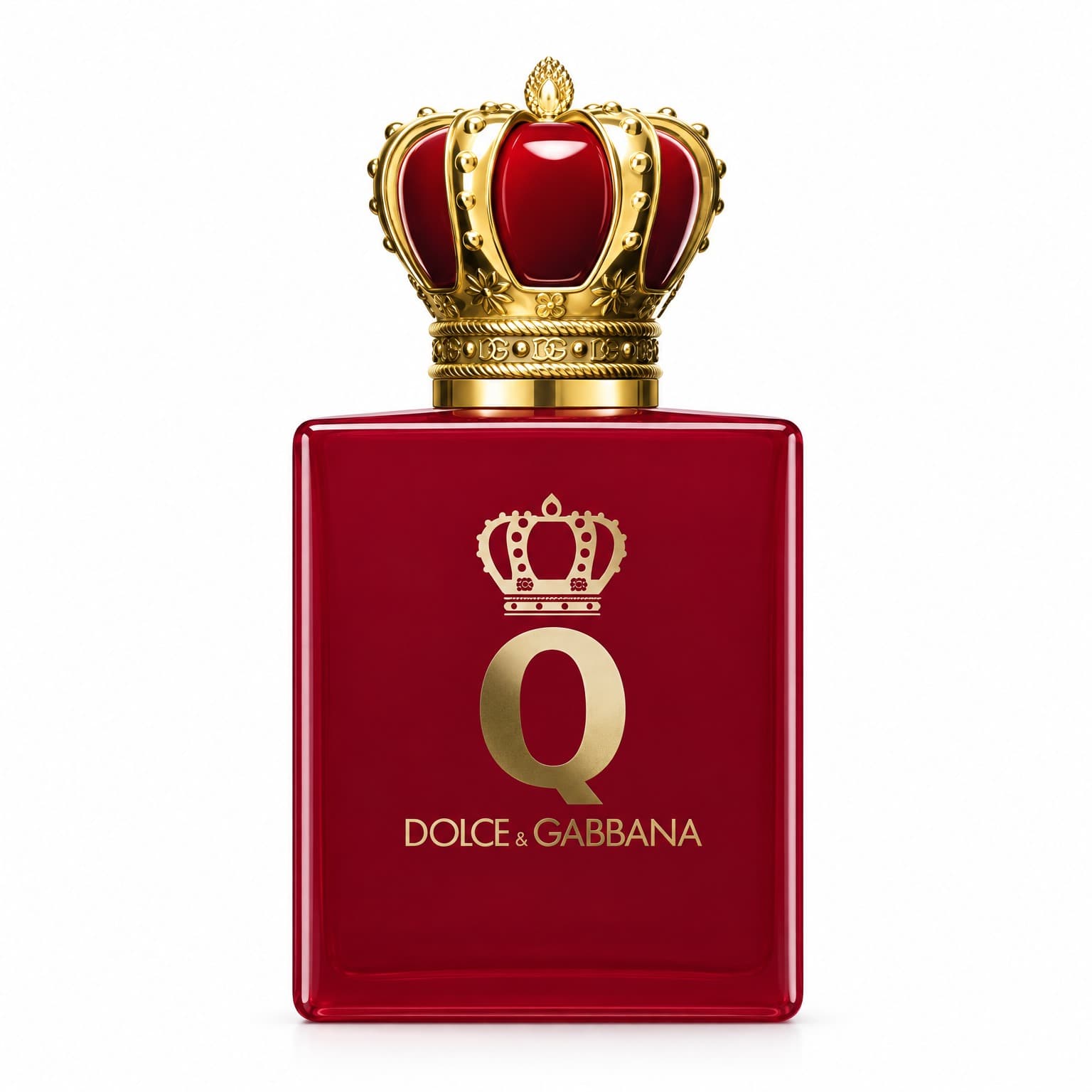 Q by Dolce & Gabbana Elixir : visuel recréé par IA d’après la photo du flacon