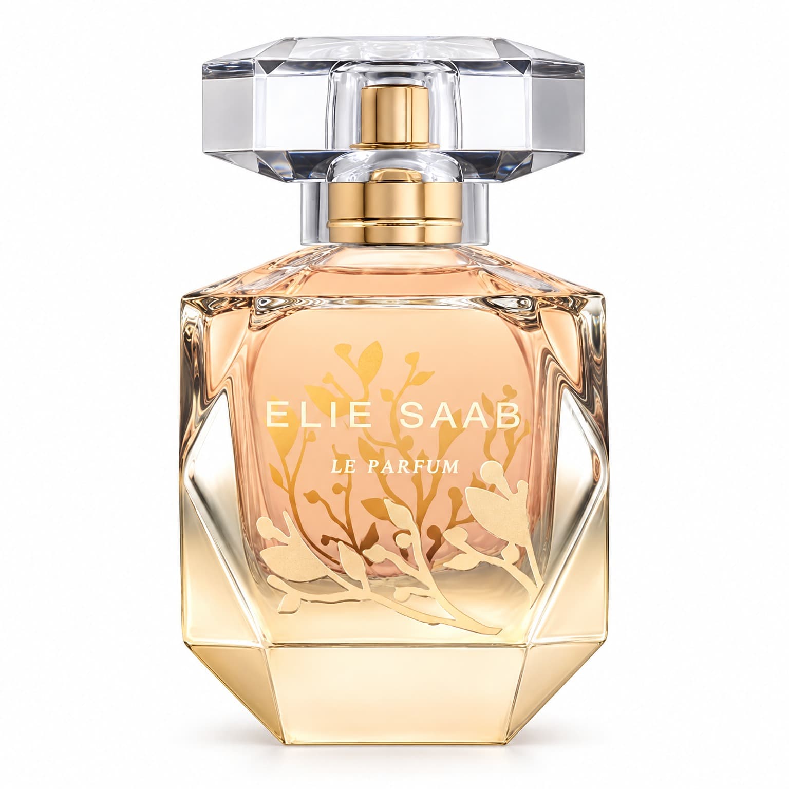 Le Parfum Edition Feuilles d'Or : visuel recréé par IA d’après la photo du flacon