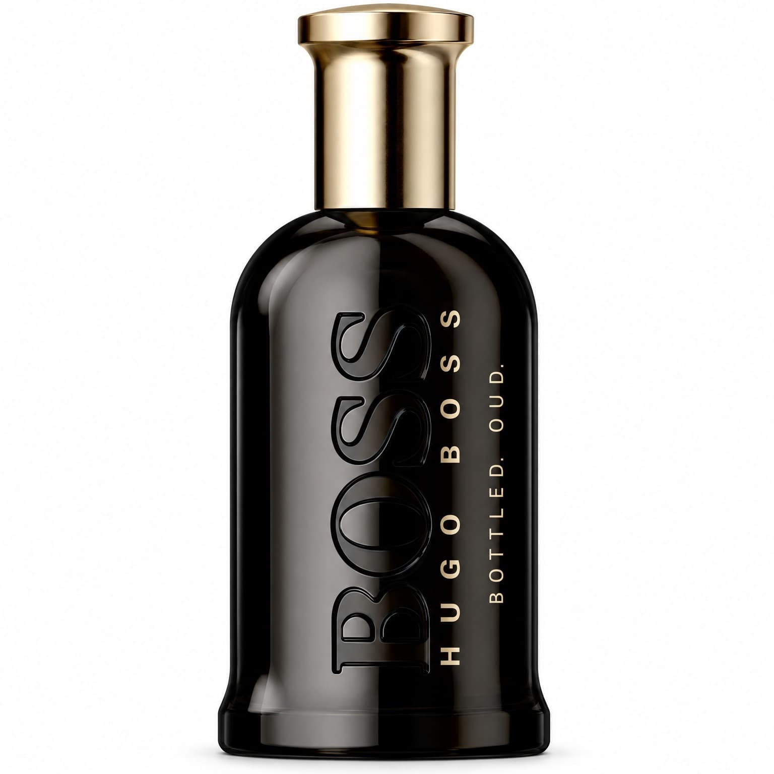 Boss Bottled Oud : visuel recréé par IA d’après la photo du flacon