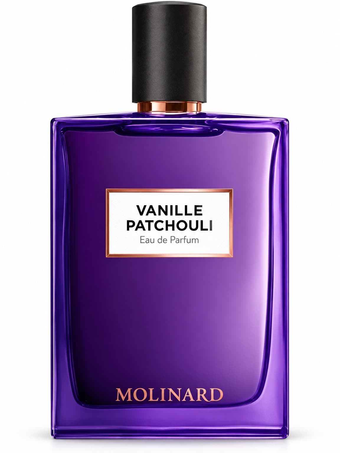 Vanille Patchouli : visuel recréé par IA d’après la photo du flacon